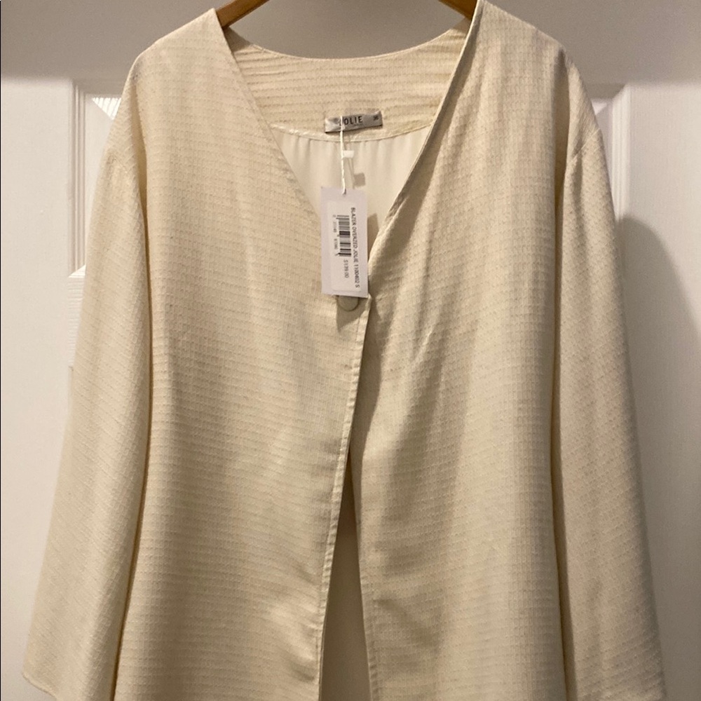 Jolie Elegant Cream Open Jacket